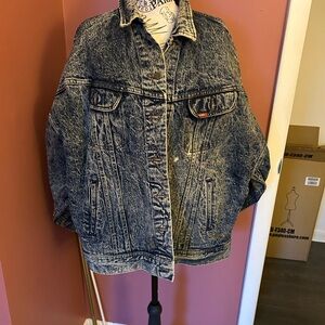 Vintage Lee Acid Wash Denim Jacket
